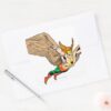 Hawkman_Flies_Square_Sticker_3 Hawkman Flies Square Sticker