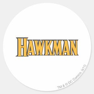 Hawkman_Logo_Classic_Round_Sticker_1 Hawkman Logo Classic Round Sticker