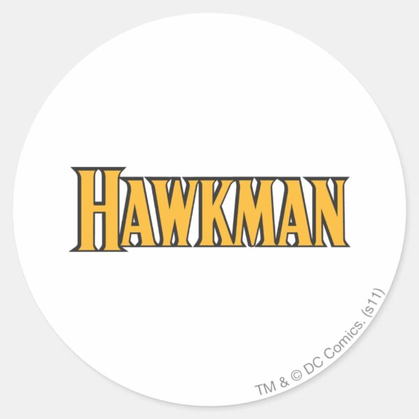 Hawkman_Logo_Classic_Round_Sticker_1 Hawkman Logo Classic Round Sticker