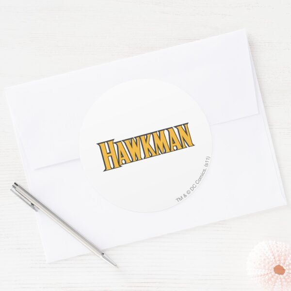 Hawkman_Logo_Classic_Round_Sticker_3 Hawkman Logo Classic Round Sticker