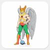 Hawkman_Standing_Pose_Square_Sticker_1 Hawkman Standing Pose Square Sticker