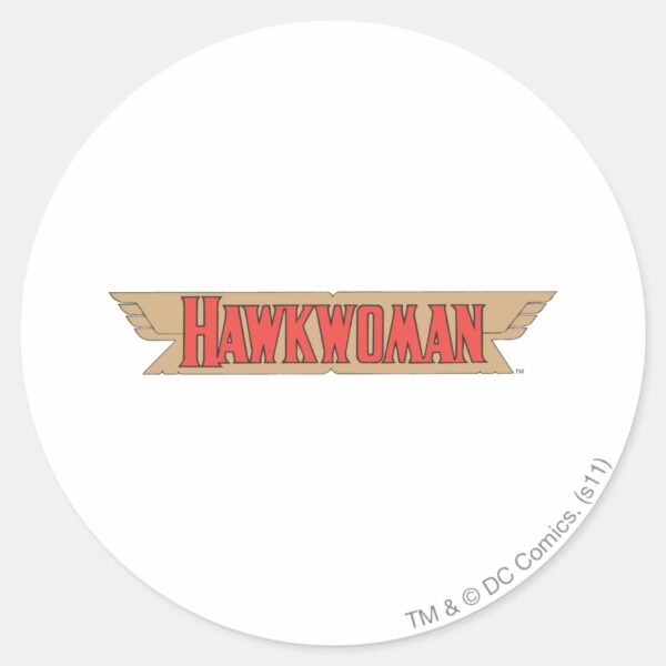 Hawkwoman_Logo_Classic_Round_Sticker_1 Hawkwoman Logo Classic Round Sticker