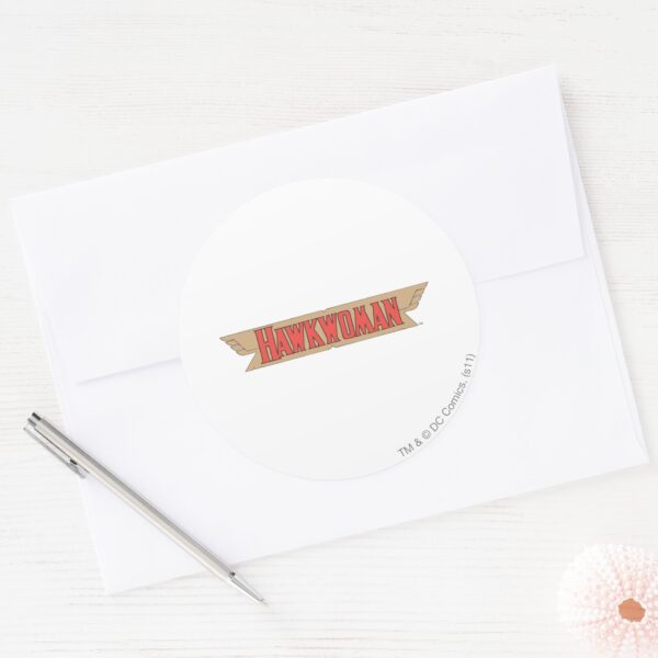 Hawkwoman_Logo_Classic_Round_Sticker_3 Hawkwoman Logo Classic Round Sticker