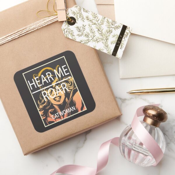 Hear_Me_Roar_Square_Sticker_5 Hear Me Roar Square Sticker