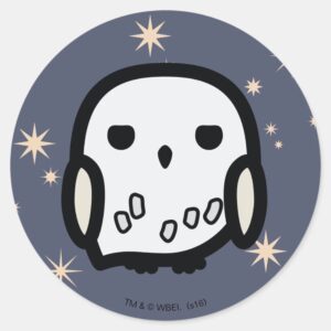 Hedwig Cartoon Character Art Classic Round Sticker