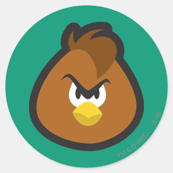 Henery_Hawk_3_Classic_Round_Sticker_1 Henery Hawk 3 Classic Round Sticker