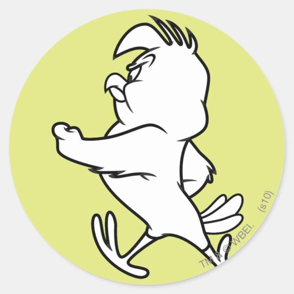 Henery_Hawk_Walking_Classic_Round_Sticker_1 Henery Hawk Walking Classic Round Sticker