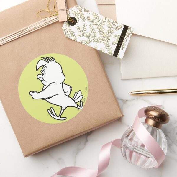 Henery_Hawk_Walking_Classic_Round_Sticker_5 Henery Hawk Walking Classic Round Sticker