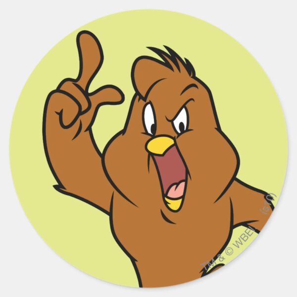 Henery_Hawk_Yelling_Classic_Round_Sticker_1 Henery Hawk Yelling Classic Round Sticker