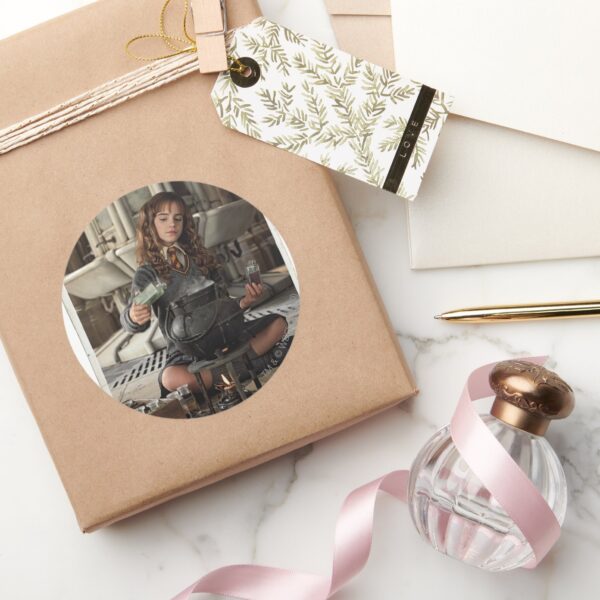 Hermione_20_classic_round_sticker_5 Hermione 20 Classic Round Sticker