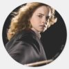 Hermione_Granger_Ready_For_Action_Classic_Round_Sticker_1 Hermione Granger Ready For Action Classic Round Sticker