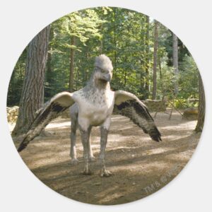 Hippogriff Classic Round Sticker