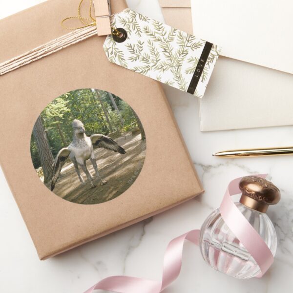 Hippogriff_Classic_Round_Sticker_5 Hippogriff Classic Round Sticker