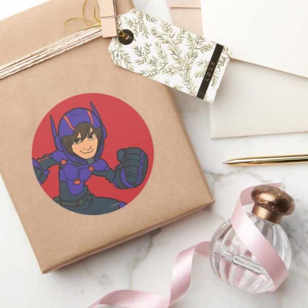 Hiro_Hamada_Purple_Classic_Round_Sticker_5 Hiro Hamada Purple Classic Round Sticker