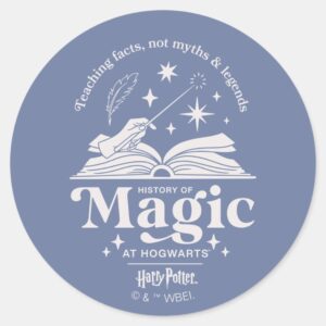 History Of Magic At HOGWARTS™ Classic Round Sticker