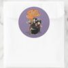 Hocus Pocus Retro Spellcasting Cauldron Classic Round Sticker