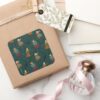 Hocus Pocus Sanderson Sisters Forest Pattern Square Sticker