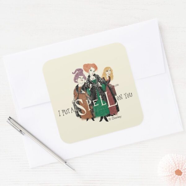 Hocus_Pocus_Sanderson_Sisters_Spellbound_Square_Sticker_3 Hocus Pocus Sanderson Sisters Spellbound Square Sticker