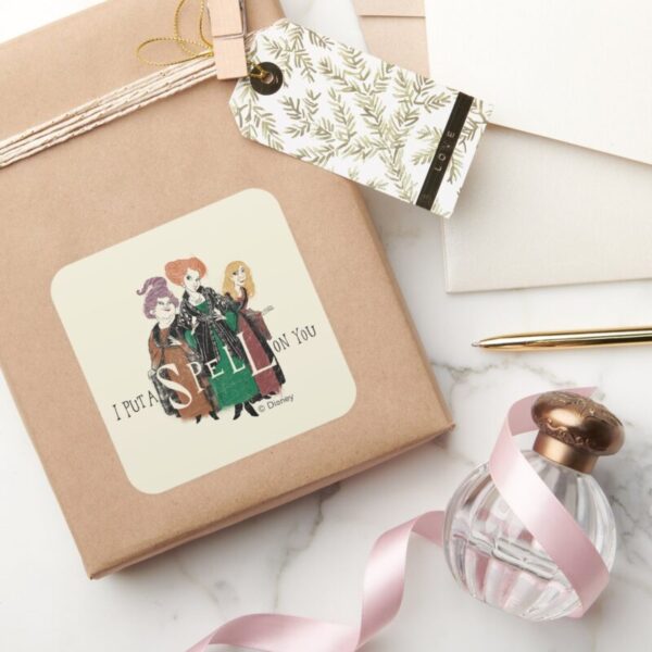 Hocus_Pocus_Sanderson_Sisters_Spellbound_Square_Sticker_5 Hocus Pocus Sanderson Sisters Spellbound Square Sticker