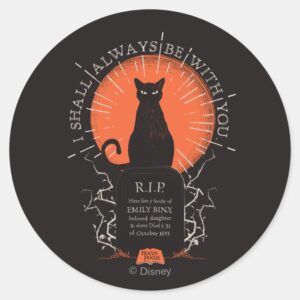 Hocus Pocus Thackery Binx Always With You Classic Round Sticker