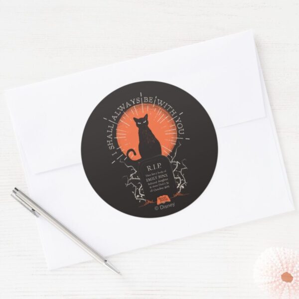 Hocus_Pocus_Thackery_Binx_Always_With_You_Classic_Round_Sticker_3 Hocus Pocus Thackery Binx Always With You Classic Round Sticker