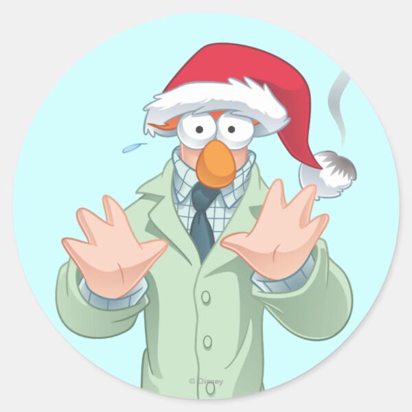 Holiday_Beaker_2_Classic_Round_Sticker_1 Holiday Beaker 2 Classic Round Sticker