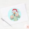 Holiday_Beaker_2_Classic_Round_Sticker_3 Holiday Beaker 2 Classic Round Sticker