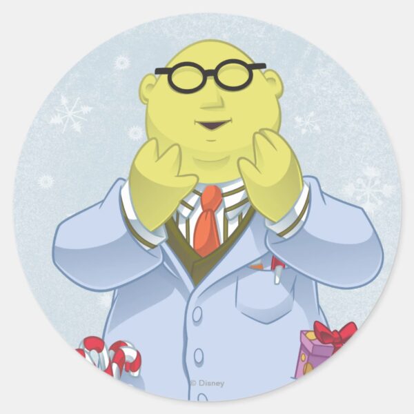 Holiday_Dr._Bunsen_Honeydew_Classic_Round_Sticker_1 Holiday Dr. Bunsen Honeydew Classic Round Sticker