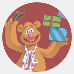 Holiday Fozzie The Bear 2 Classic Round Sticker