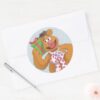 Holiday_Fozzie_the_Bear_Classic_Round_Sticker_3 Holiday Fozzie The Bear Classic Round Sticker