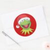 Holiday_Kermit_2_Classic_Round_Sticker_3 Holiday Kermit 2 Classic Round Sticker