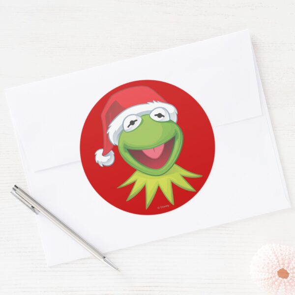 Holiday_Kermit_2_Classic_Round_Sticker_3 Holiday Kermit 2 Classic Round Sticker