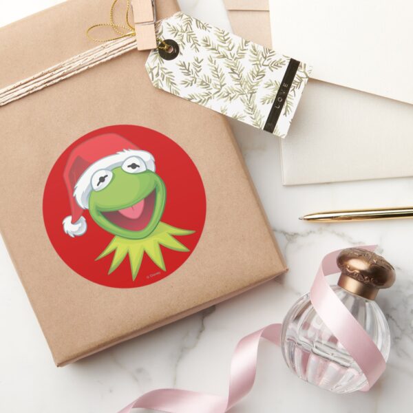 Holiday_Kermit_2_Classic_Round_Sticker_5 Holiday Kermit 2 Classic Round Sticker