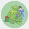 Holiday_Kermit_3_Classic_Round_Sticker_1 Holiday Kermit 3 Classic Round Sticker