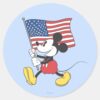Holiday_Mickey___Flag_Classic_Round_Sticker_1 Holiday Mickey Flag Classic Round Sticker