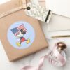 Holiday_Mickey___Flag_Classic_Round_Sticker_5 Holiday Mickey Flag Classic Round Sticker