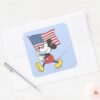 Holiday_Mickey___Flag_Square_Sticker_3 Holiday Mickey Flag Square Sticker
