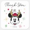 Holiday_Minnie_Mouse_Baby_Shower_Square_Sticker_2 Holiday Minnie Mouse Baby Shower Square Sticker