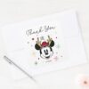 Holiday_Minnie_Mouse_Baby_Shower_Square_Sticker_4 Holiday Minnie Mouse Baby Shower Square Sticker