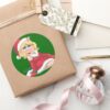 Holiday_Miss_Piggy_2_Classic_Round_Sticker_5 Holiday Miss Piggy 2 Classic Round Sticker