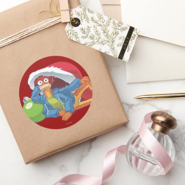 Holiday_Pepe_2_Classic_Round_Sticker_5 Holiday Pepe 2 Classic Round Sticker