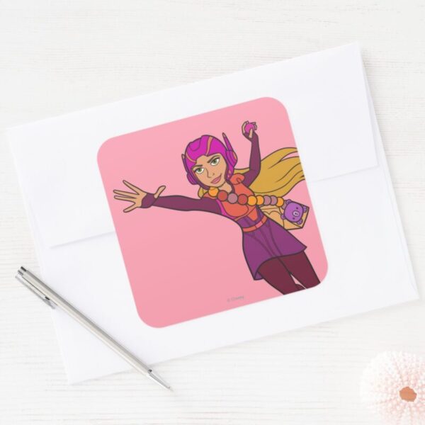 Honey_Lemon_Pink_Suit_Square_Sticker_3 Honey Lemon Pink Suit Square Sticker