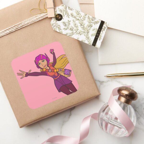 Honey_Lemon_Pink_Suit_Square_Sticker_5 Honey Lemon Pink Suit Square Sticker