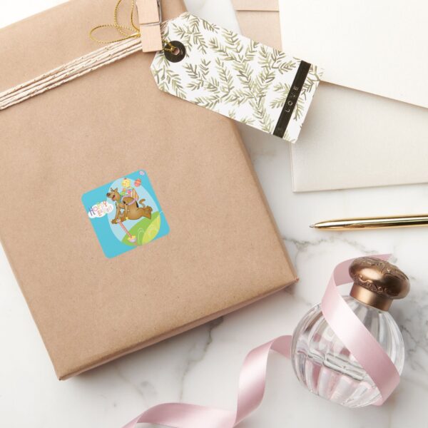 Hoppy_Easter_Square_Sticker_5 Hoppy Easter Square Sticker