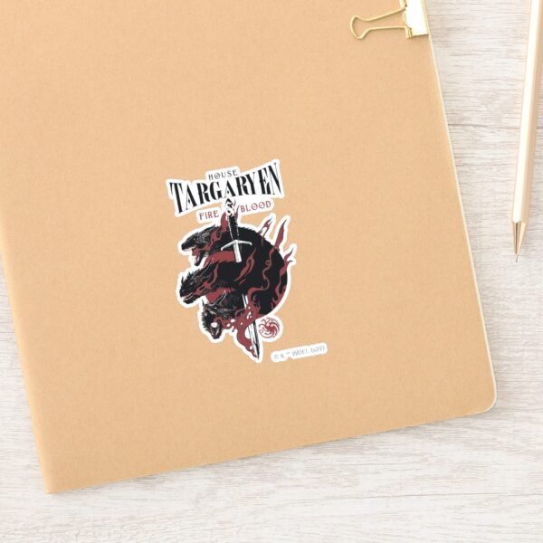 House_Targaryen_-_Fire_&_Blood_Sticker_14 House Targaryen Fire Blood Sticker