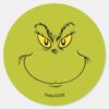 How_Grinch_Stole_Christmas_Face_Classic_Round_Sticker_1 How Grinch Stole Christmas Face Classic Round Sticker