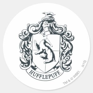 Hufflepuff Crest Classic Round Sticker