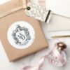 Hufflepuff_Crest_Classic_Round_Sticker_5 Hufflepuff Crest Classic Round Sticker
