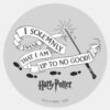 I_Solemnly_Swear_That_I_Am_Up_To_No_Good_Classic_Round_Sticker_1 I Solemnly Swear That I Am Up To No Good Classic Round Sticker