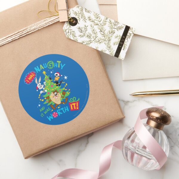 I_Was_Naughty_Classic_Round_Sticker_5 I Was Naughty Classic Round Sticker